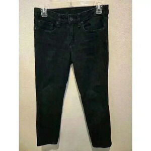 Tory Burch Women's Cropped Skinny Jeans Dark Blue Size 26